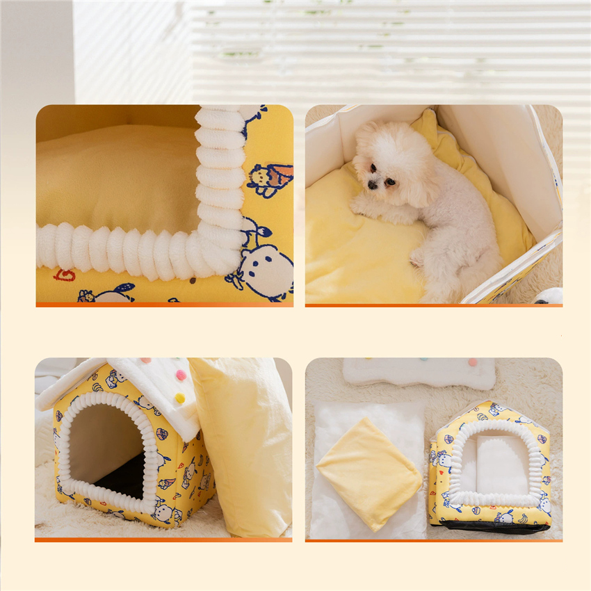 Foldable Pet House Removable W - Calming Dog Bed บทวิจารณ์และราคา