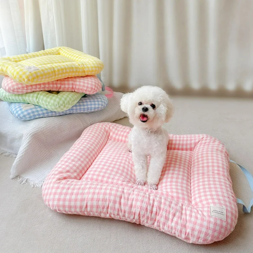 Cute Plaid Dog Cat Cushion  Ch - Calming Dog Bed บทวิจารณ์และราคา