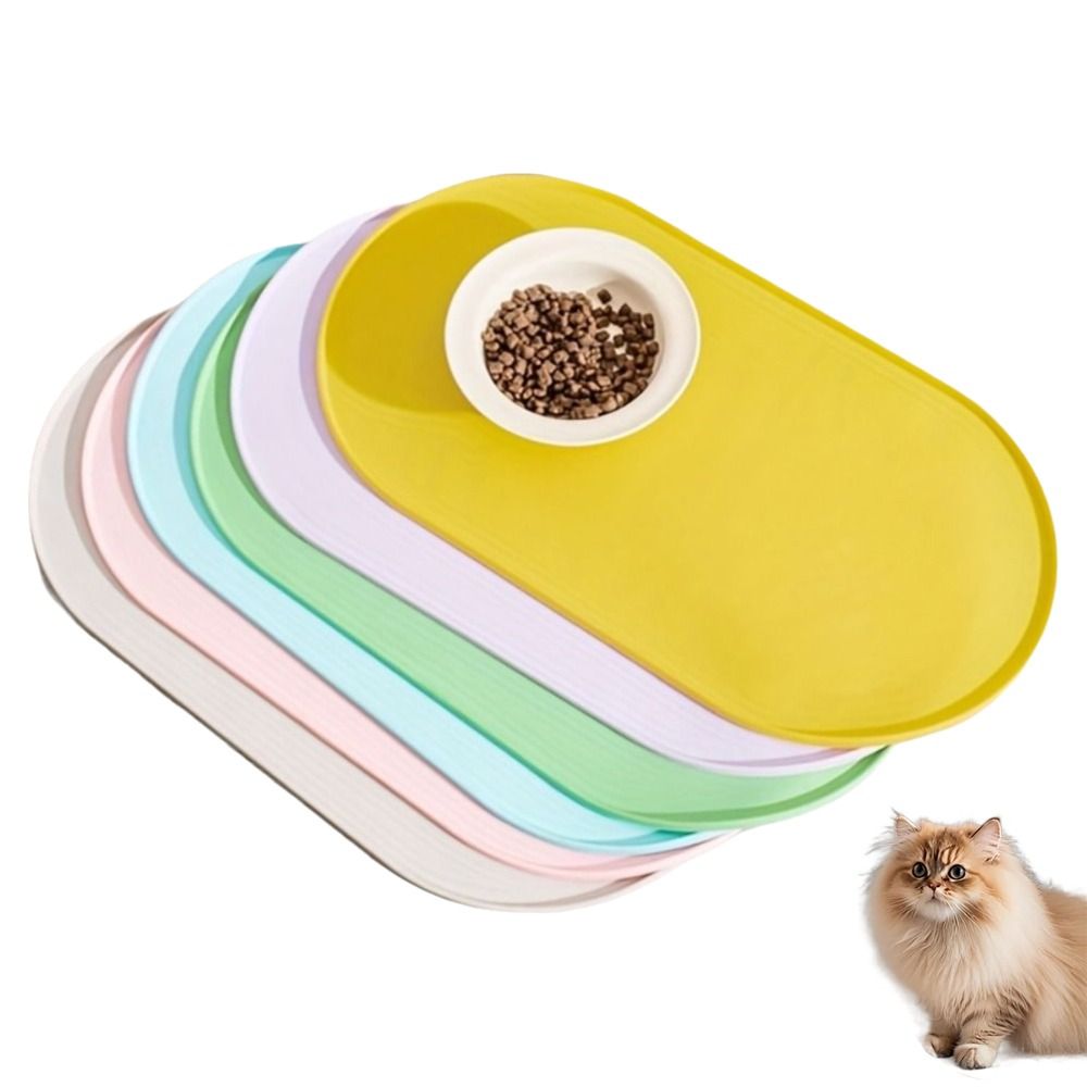 Durable Silicone Pet Food Mat  - Pet Supplies Dog Food บทวิจารณ์และราคา