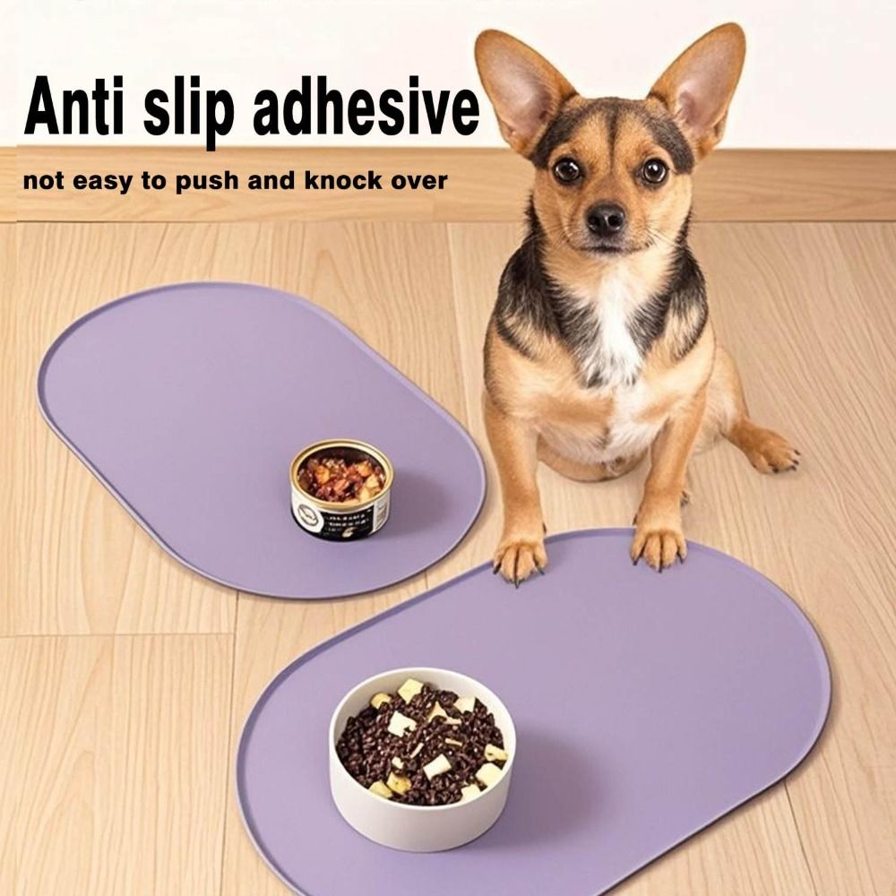 Durable Silicone Pet Food Mat  - Pet Supplies Dog Food บทวิจารณ์และราคา