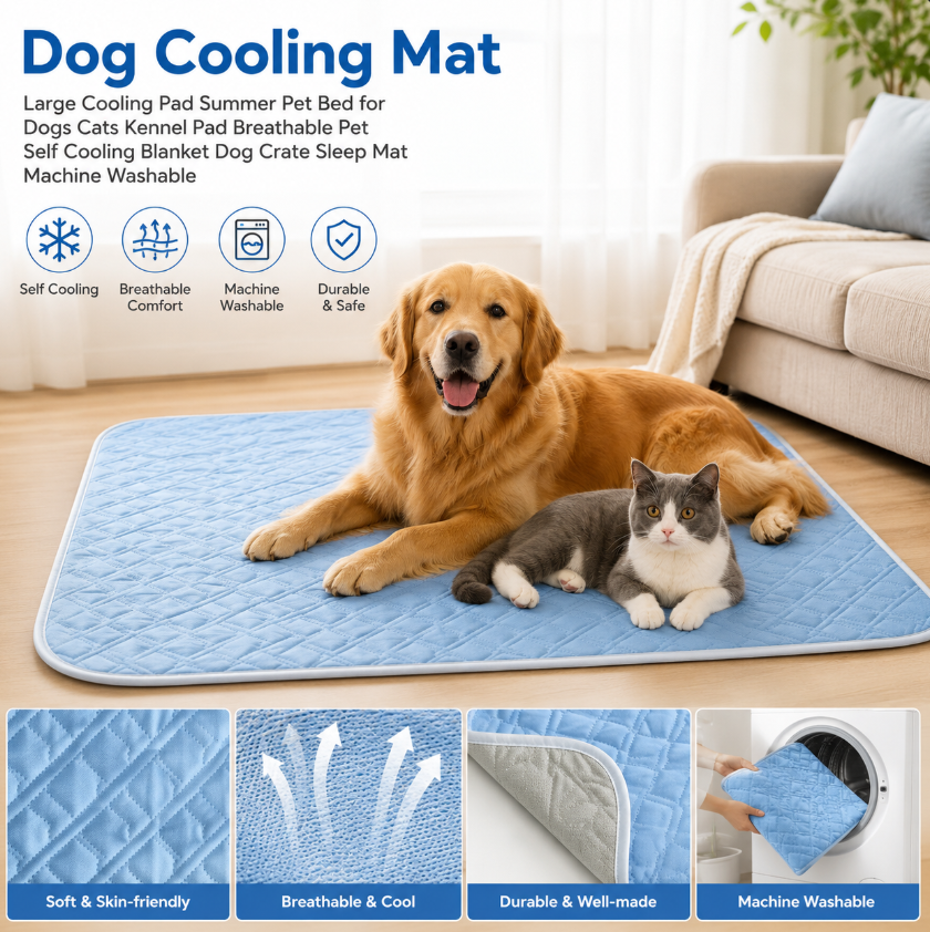 1PC A Pet Cooling Pad Ceiling  - Calming Dog Bed บทวิจารณ์และราคา