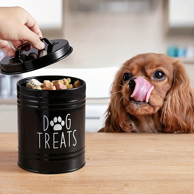 Metal Dog Treat Container Dog  - Pet Supplies Dog Food บทวิจารณ์และราคา