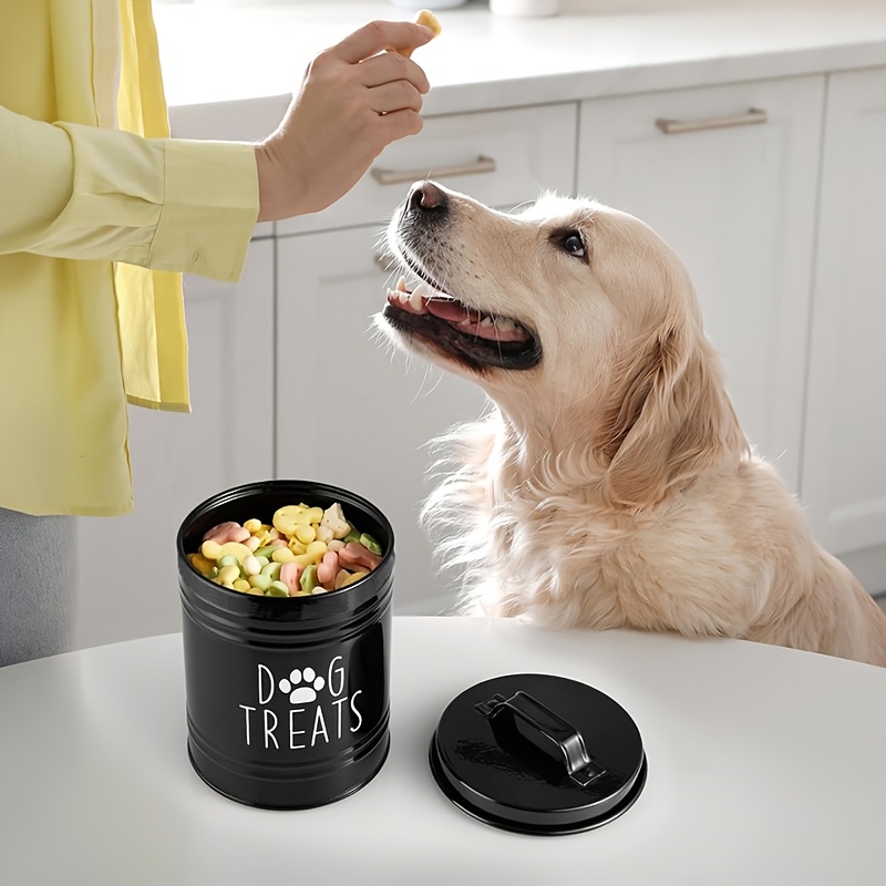 Metal Dog Treat Container Dog  - Pet Supplies Dog Food บทวิจารณ์และราคา