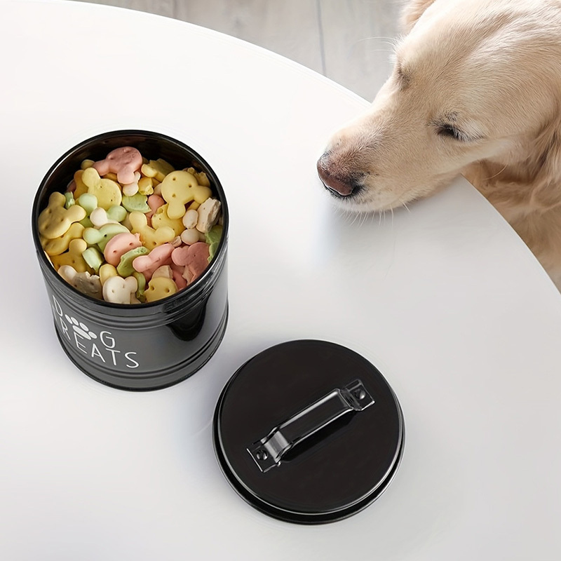 Metal Dog Treat Container Dog  - Pet Supplies Dog Food บทวิจารณ์และราคา