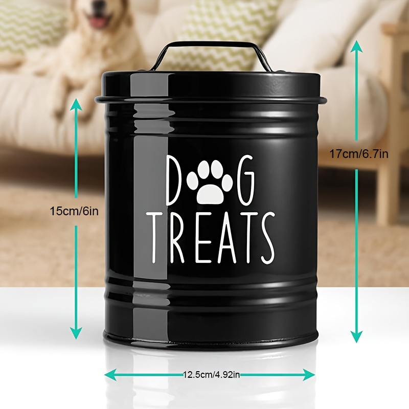 Metal Dog Treat Container Dog  - Pet Supplies Dog Food บทวิจารณ์และราคา