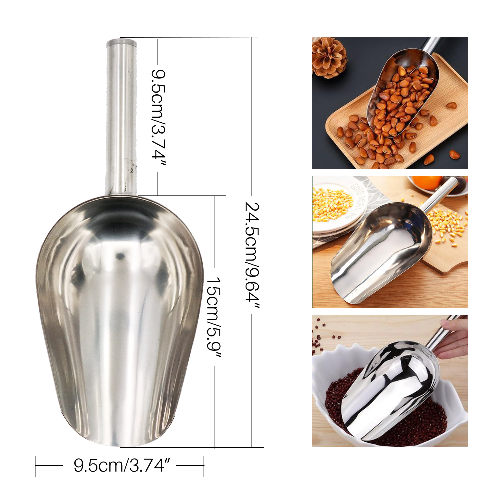 Pet Food Shovel Stainless Stee - Pet Supplies Dog Food บทวิจารณ์และราคา