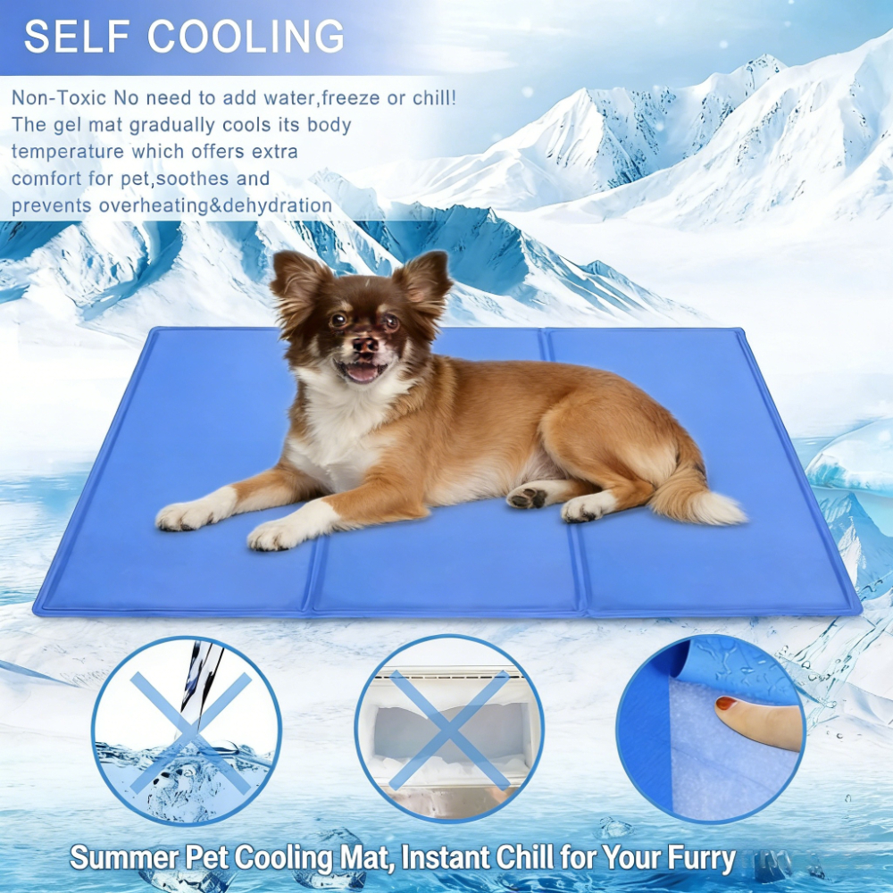 Summer Gel Pet Cooling Bed Mat - Calming Dog Bed บทวิจารณ์และราคา