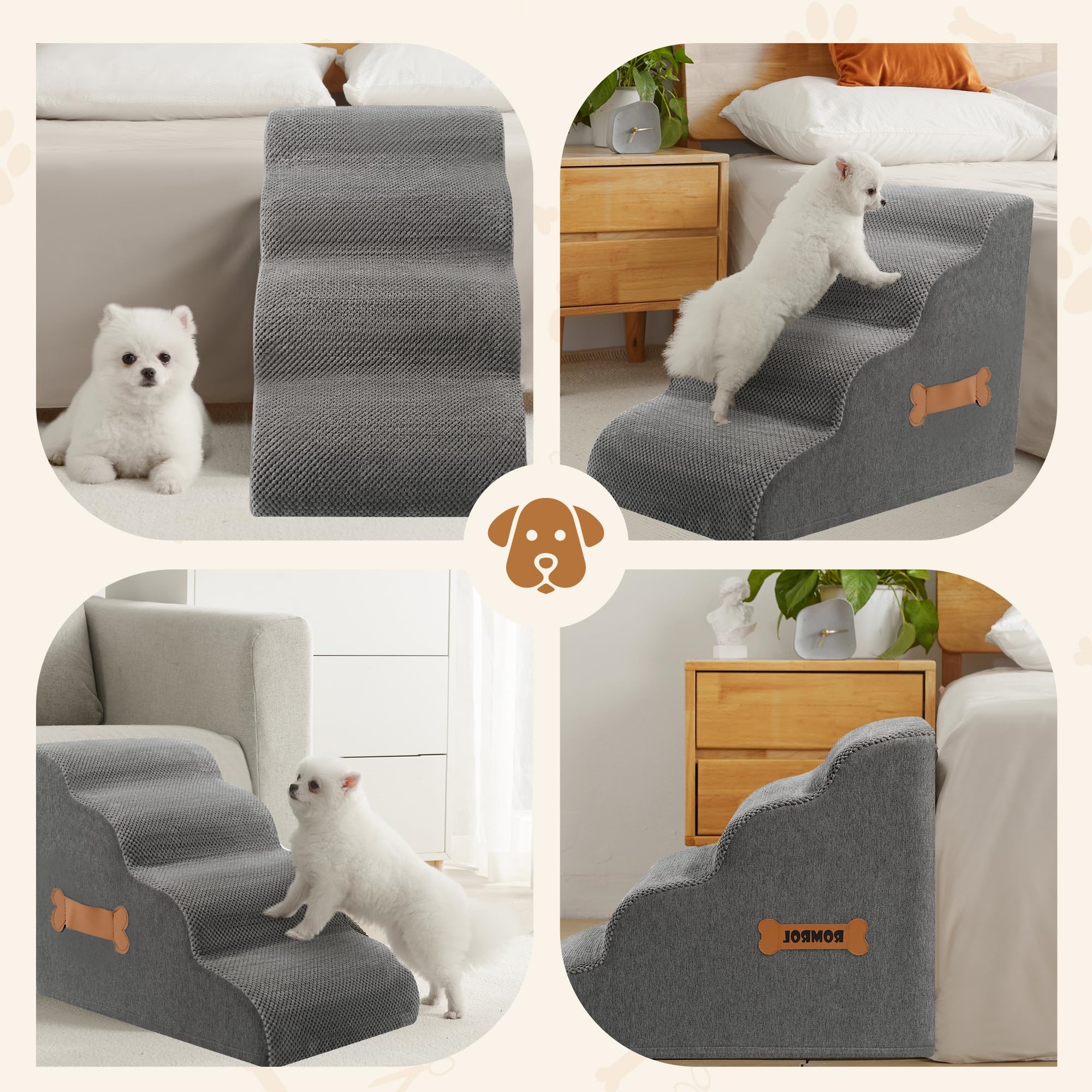 Dog Stairs for Small Dogs 5-St - Calming Dog Bed บทวิจารณ์และราคา