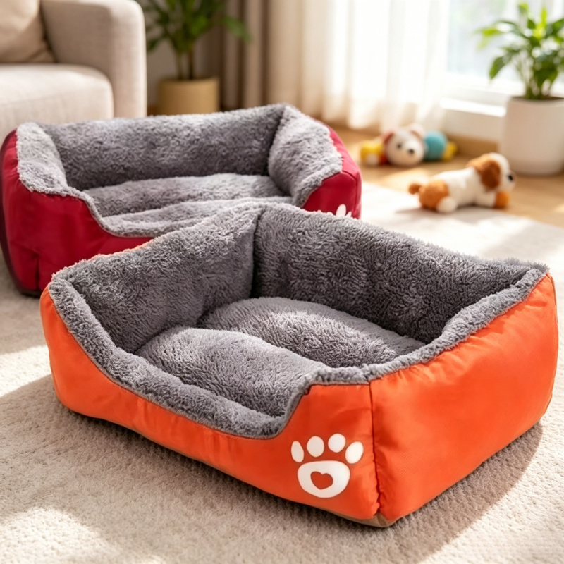 Long Plush Calming Dog Bed Lar - Calming Dog Bed บทวิจารณ์และราคา
